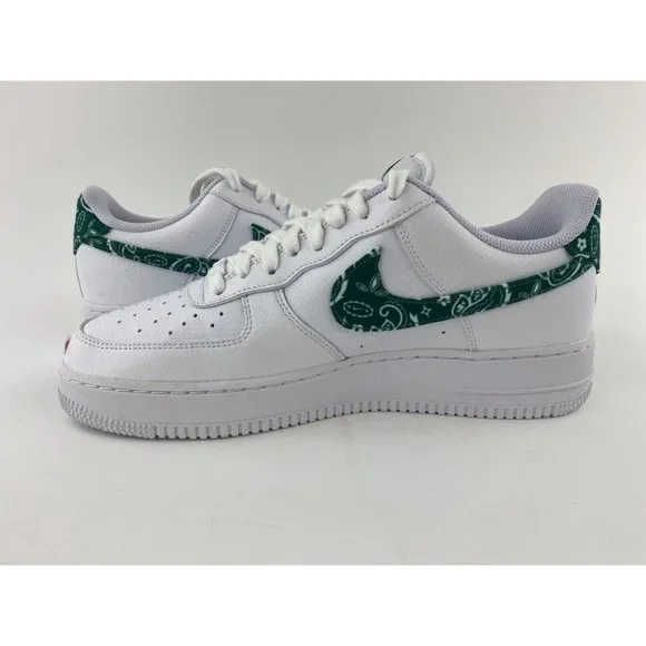 Nike Air Force 1 Low 07 Green Paisley Women's 11.5 / Men's 10 Sneakers B-Grade - Picture 12 of 12